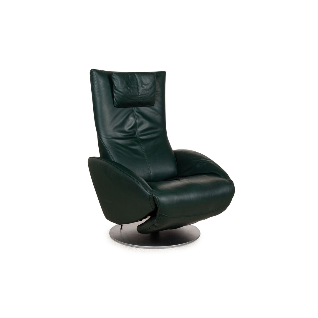 FSM Mate Leather Armchair Green Electric Function