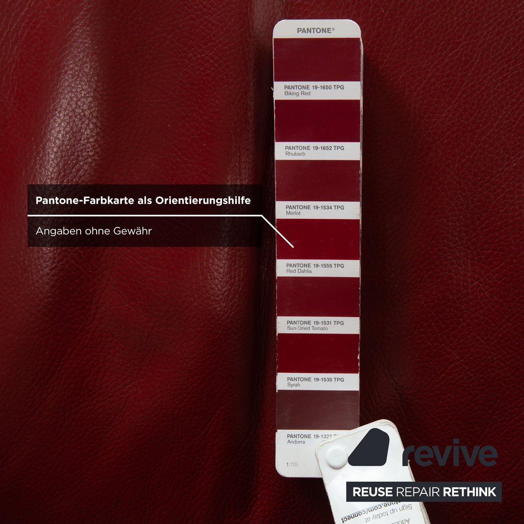 FSM Mate Leder Sessel Rot elektrische Funktion