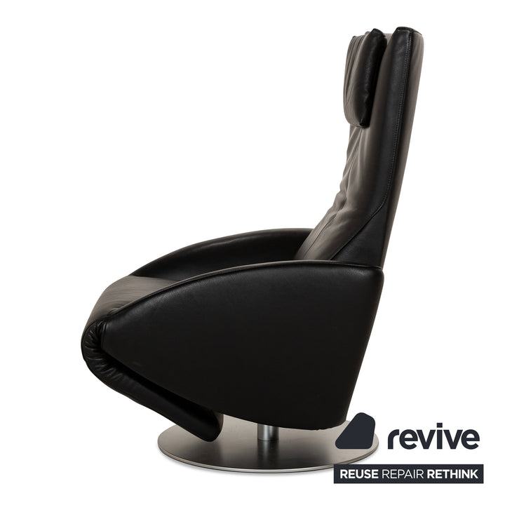 FSM Mate Leather Armchair Black
