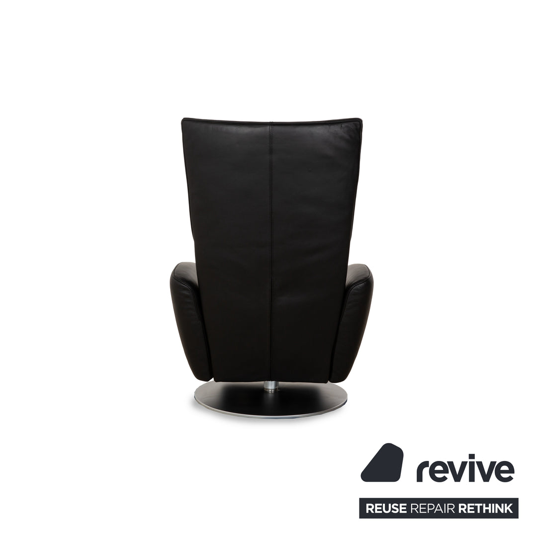 FSM Mate Leather Armchair Black Electric Function Battery Relaxing Chair