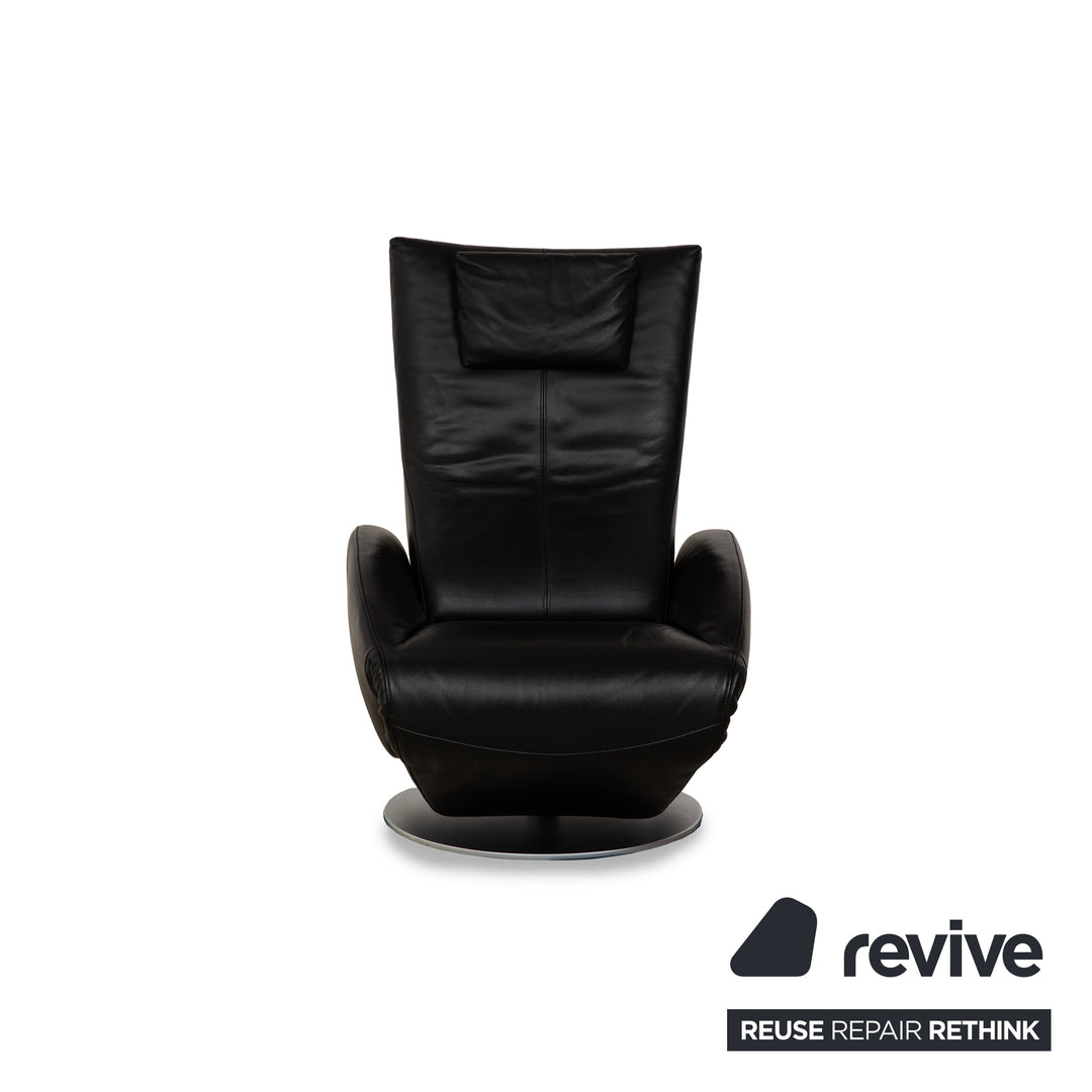 FSM Mate Leather Armchair Black Electric Function Battery Relaxing Chair