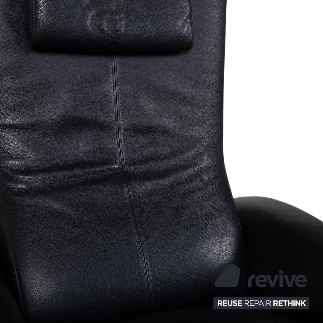 FSM Mate Leder Sessel Schwarz elektr. Funktion Akku Relaxsessel