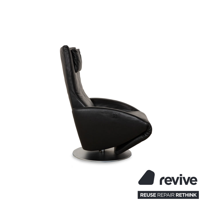 FSM Mate Leather Armchair Black Electric Function Battery Relaxing Chair