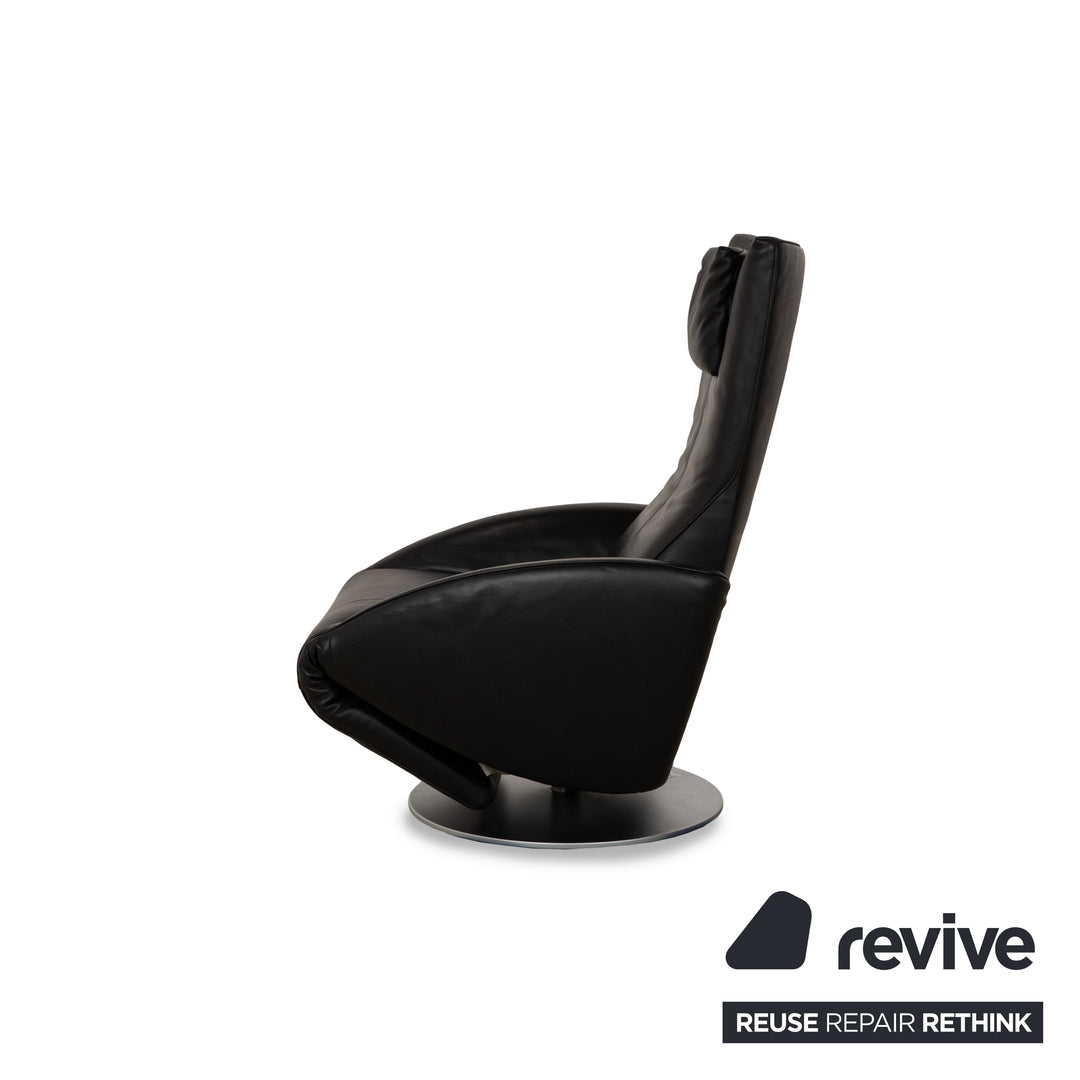 FSM Mate Leather Armchair Black Electric Function Battery Relaxing Chair