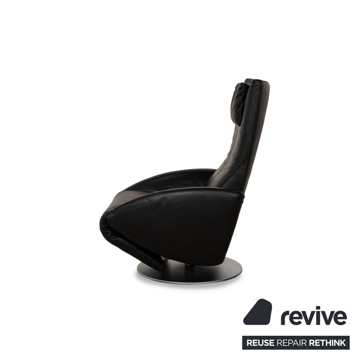 FSM Mate Leather Armchair Black Electric Function Battery Relaxing Chair