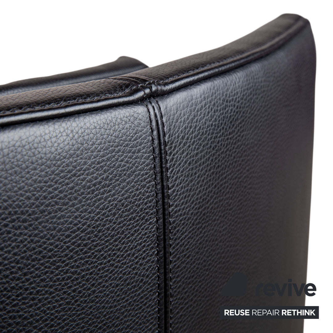 FSM Mate Leather Armchair Black Electric Function