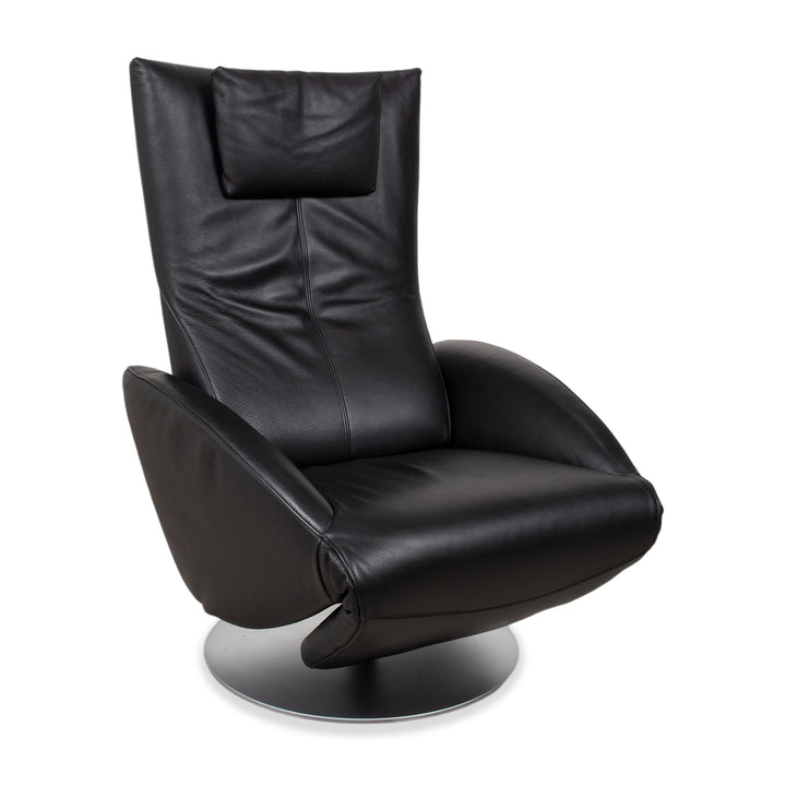 FSM Mate Leather Armchair Black Electric Function