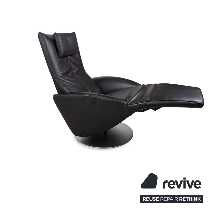 FSM Mate Leather Armchair Black Electric Function