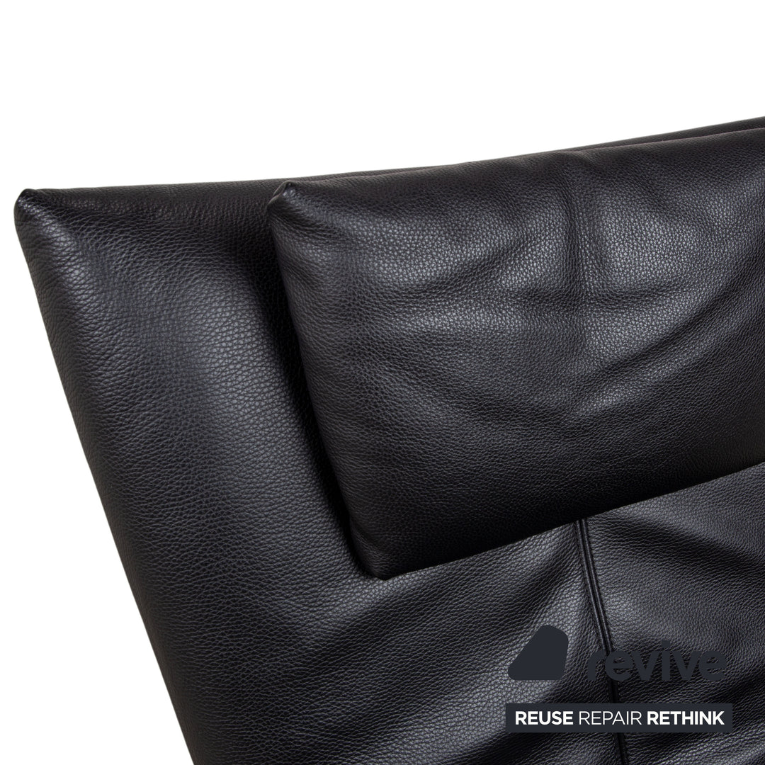 FSM Mate Leather Armchair Black Electric Function