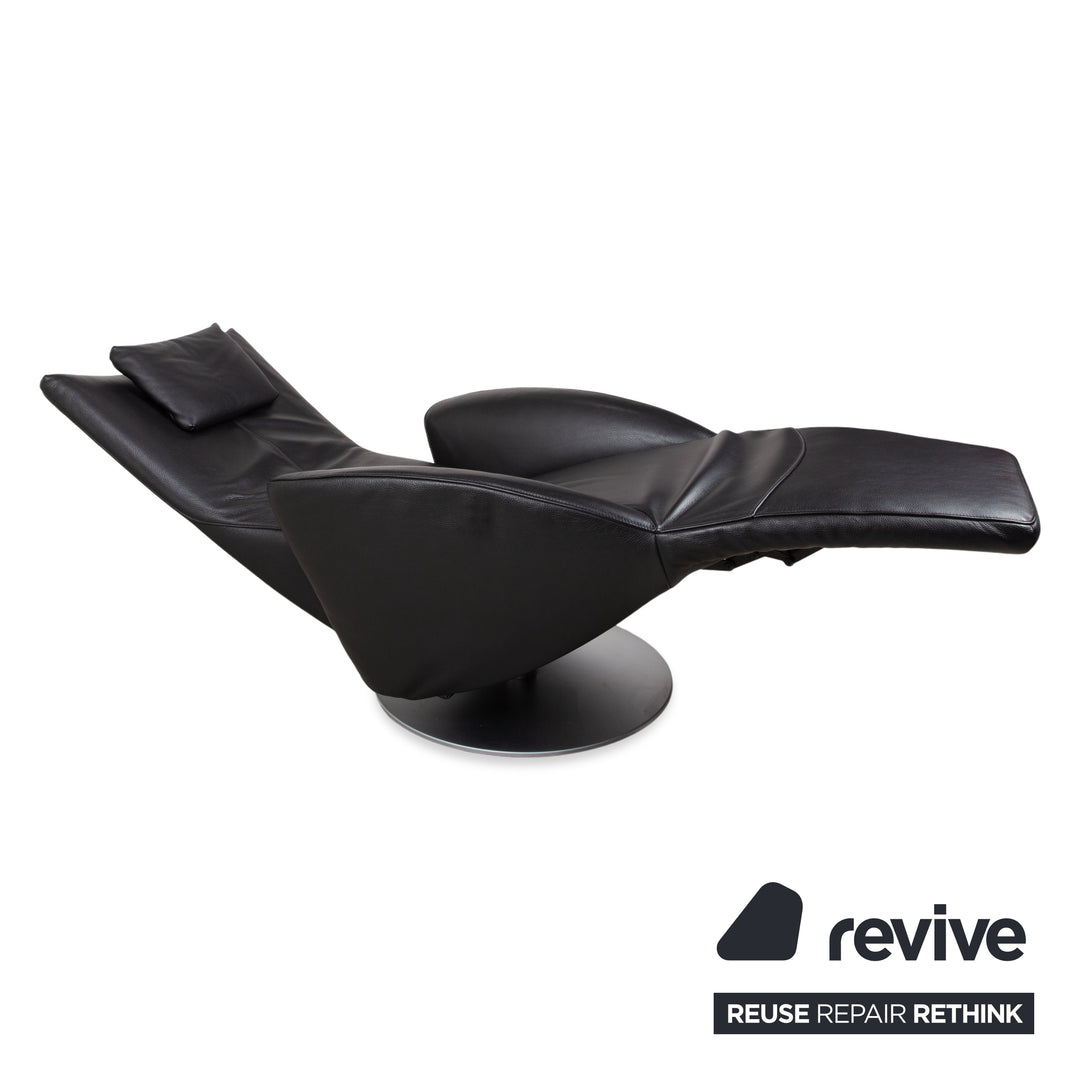 FSM Mate Leather Armchair Black Electric Function