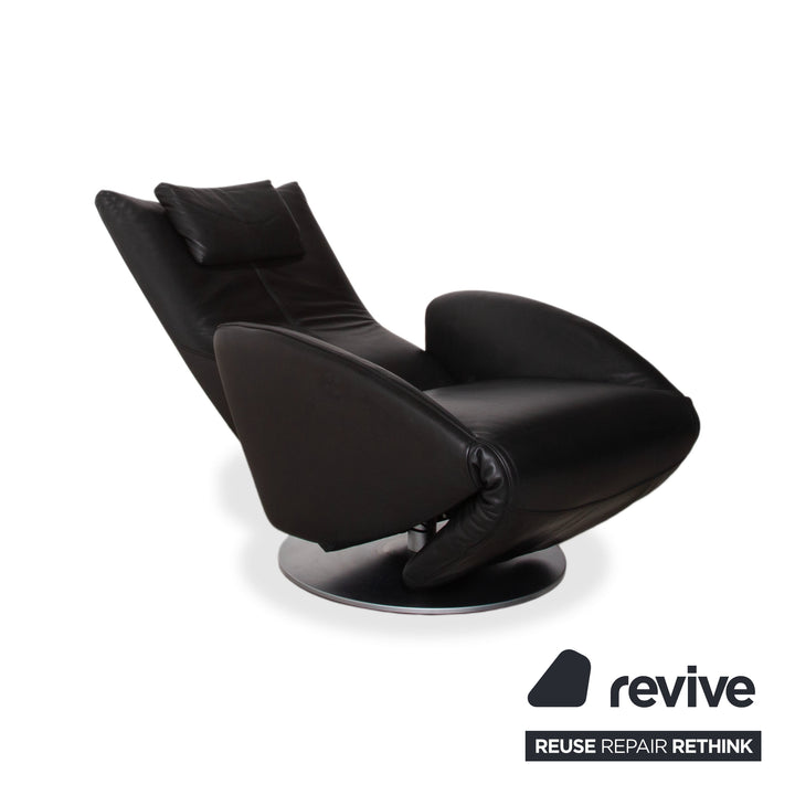 FSM Mate Leder Sessel Schwarz elektrische Funktion Outlet