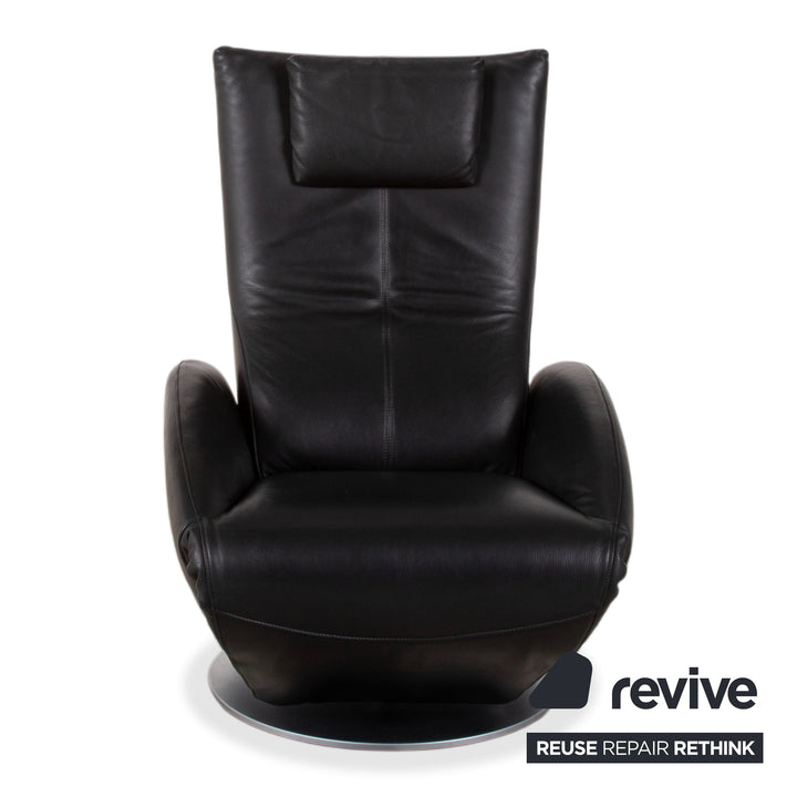 FSM Mate Leder Sessel Schwarz elektrische Funktion Outlet