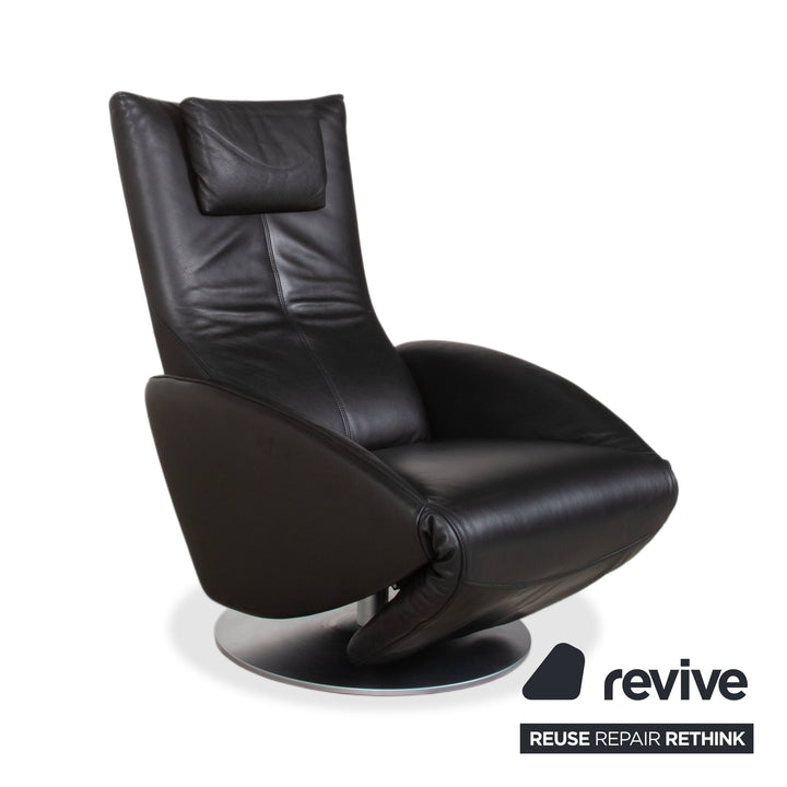FSM Mate Leder Sessel Schwarz elektrische Funktion Outlet