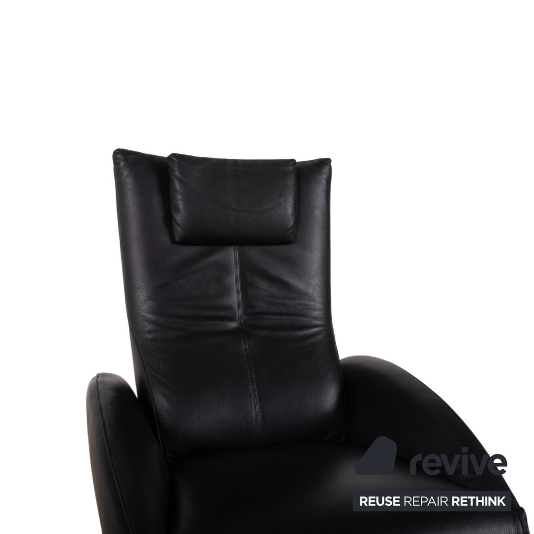 FSM Mate Leder Sessel Schwarz elektrische Funktion Outlet