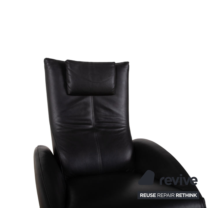 FSM Mate Leder Sessel Schwarz elektrische Funktion Outlet