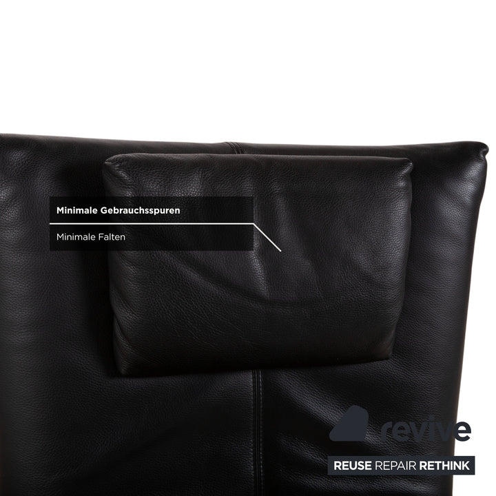 FSM Mate Leder Sessel Schwarz elektrische Funktion Outlet