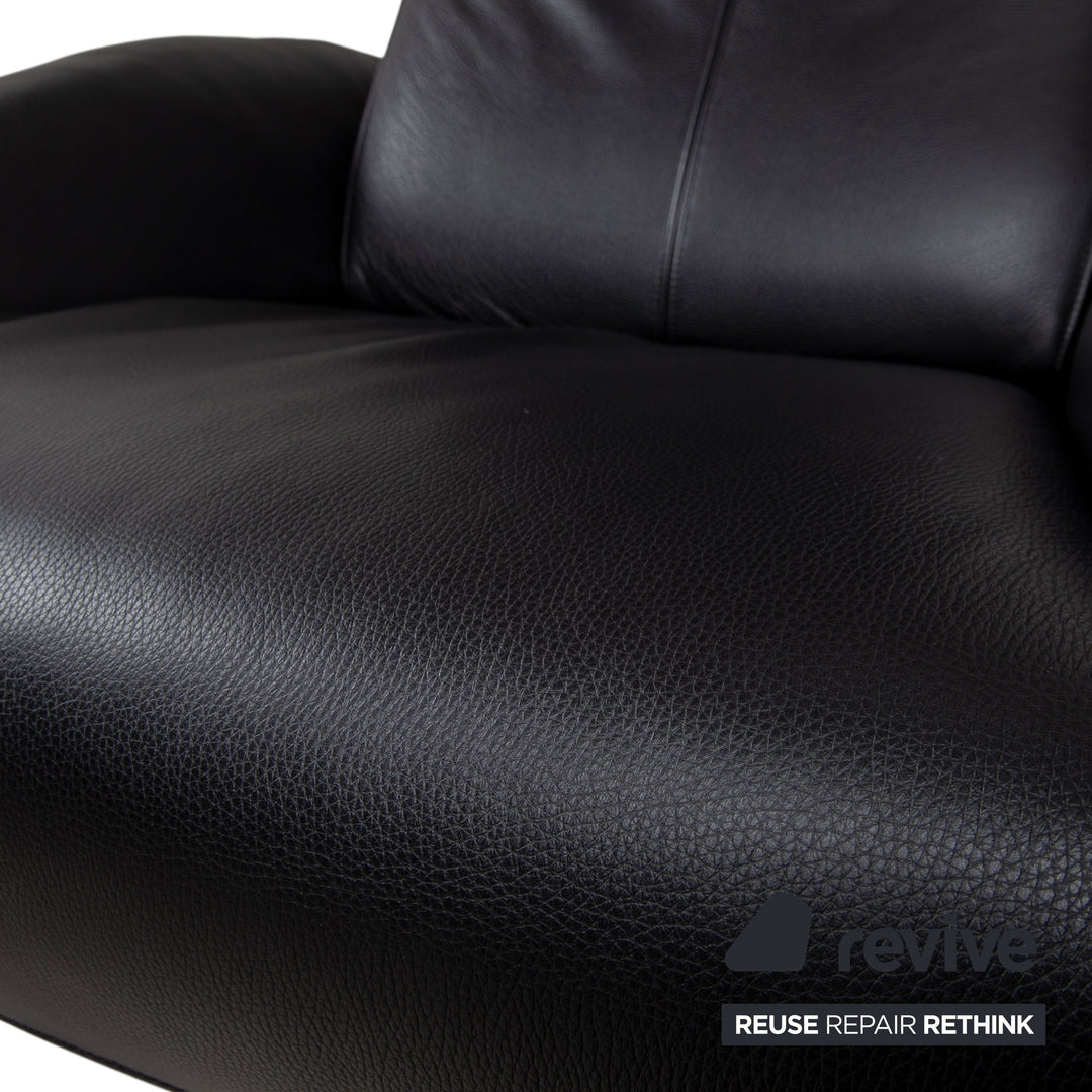 FSM Mate Leather Armchair Black Electric Function