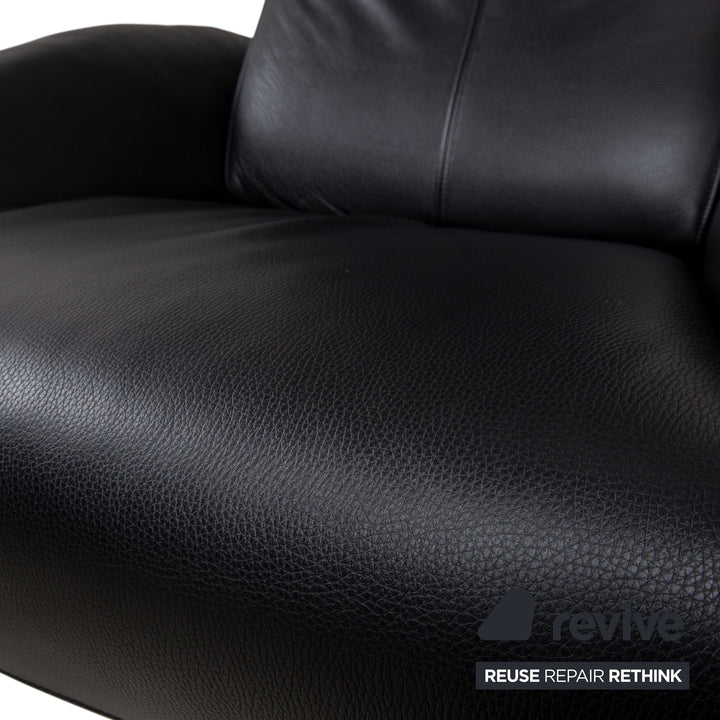 FSM Mate Leather Armchair Black Electric Function