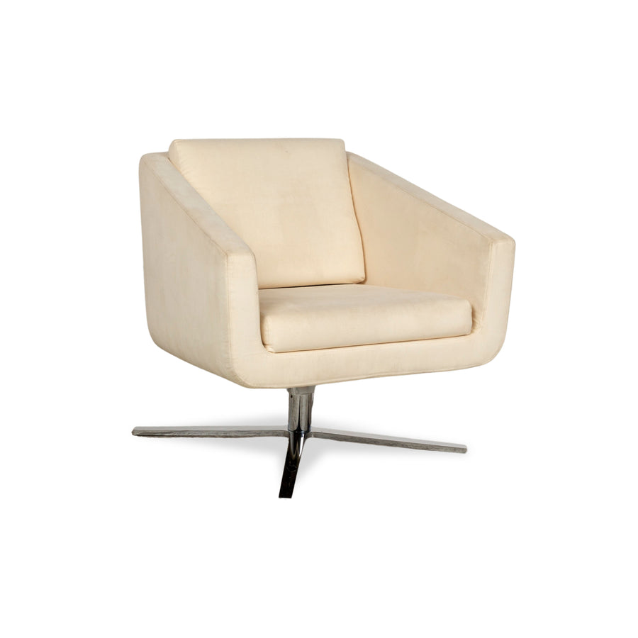 Fauteuil FSM Pavlo en tissu crème