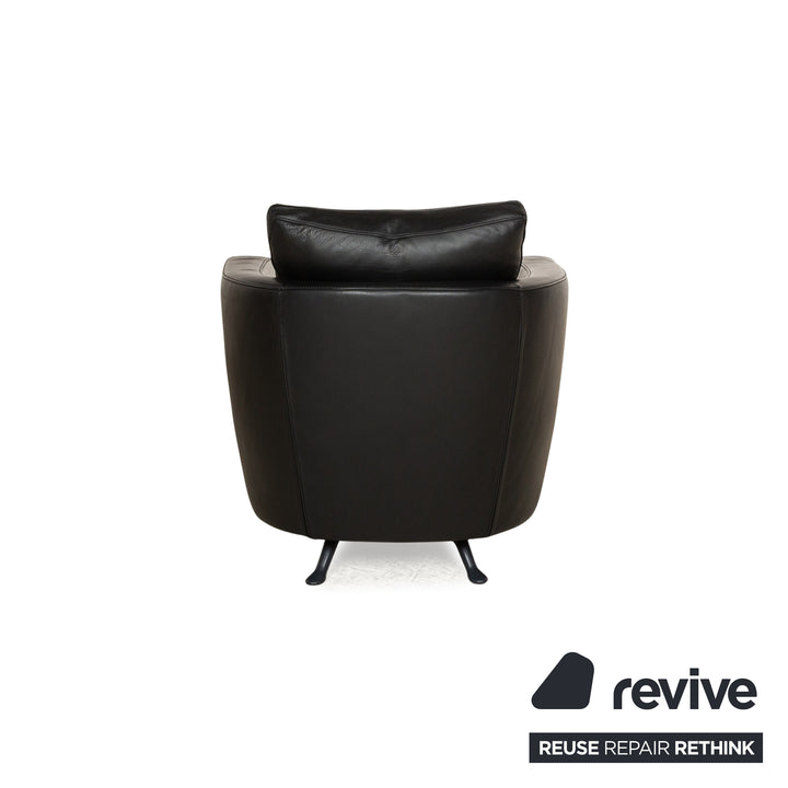 Fauteuil FSM Cuir Sésame Noir fonction relaxation manuelle