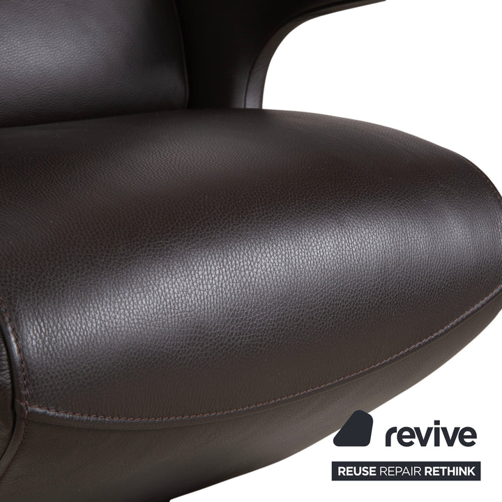 FSM Smile Leder Sessel Braun manuelle Funktion