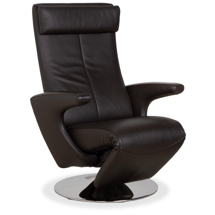 FSM Smile Leder Sessel Braun manuelle Funktion