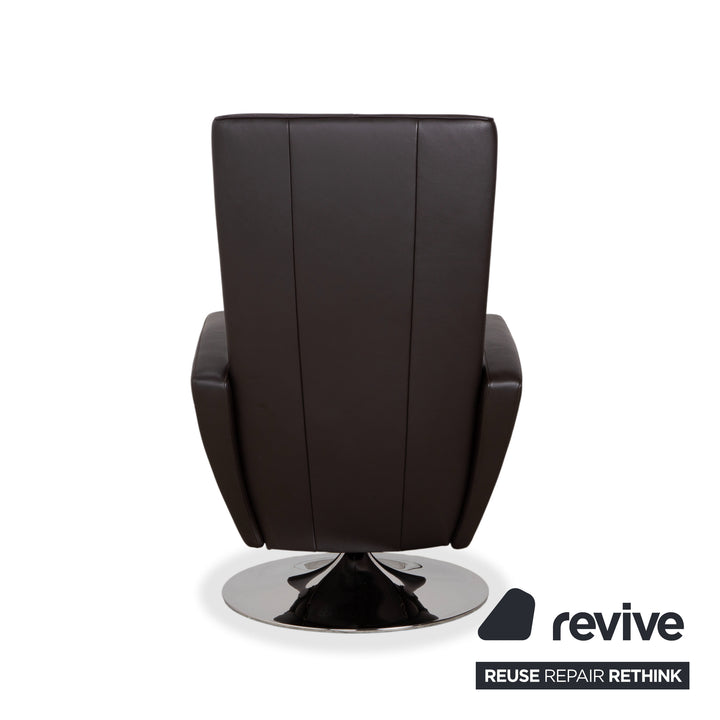 FSM Smile Leder Sessel Braun manuelle Funktion