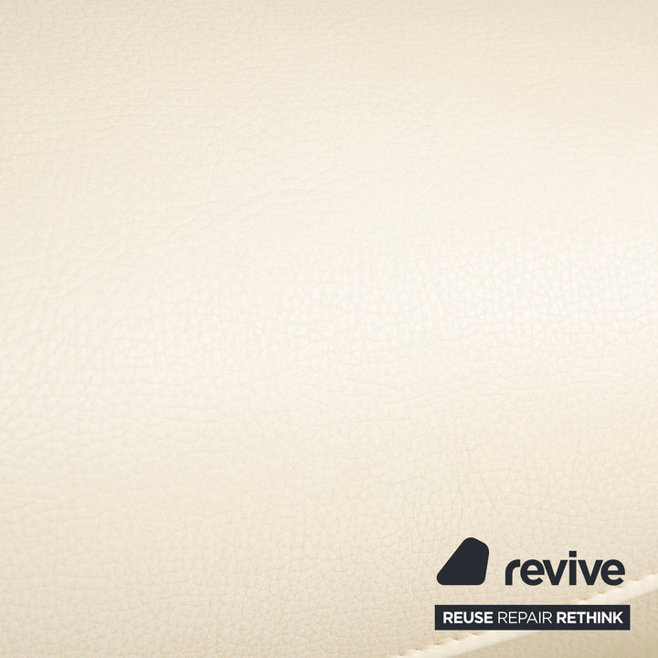 FSM Smile Leather Armchair Cream Manual Function Reclining Function