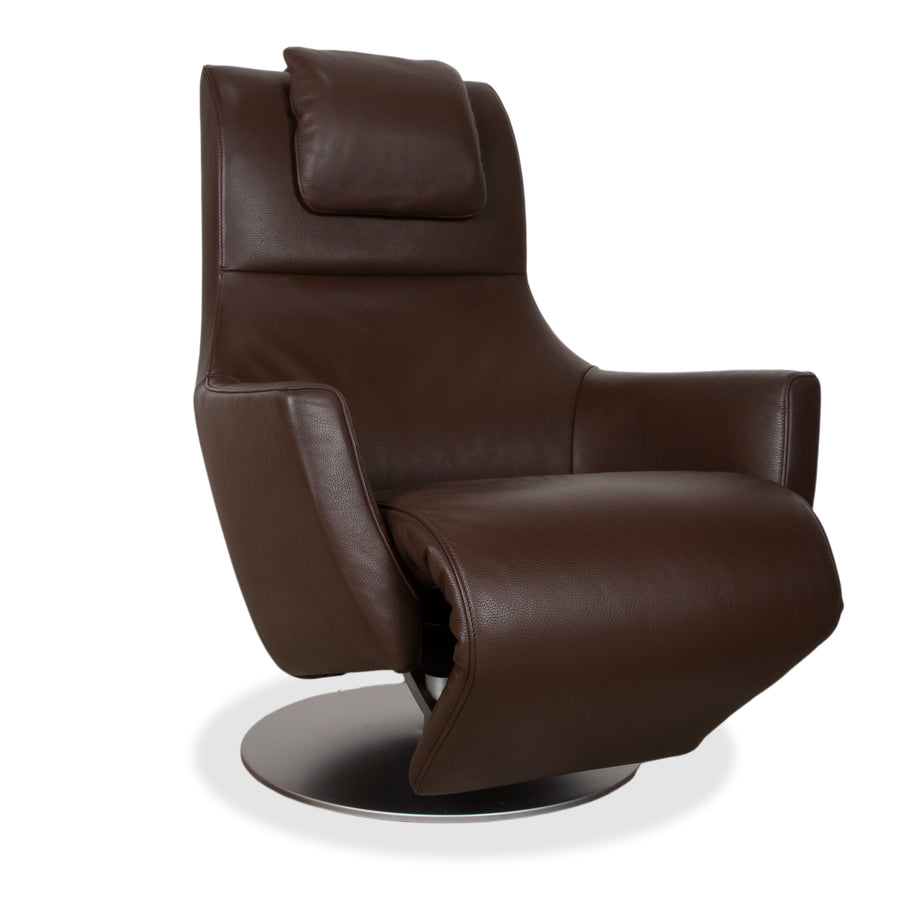 FSM Stand Up Leder Sessel Braun Elektrische Funktion Akku