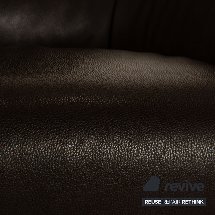 FSM stand up leather armchair dark brown electric function stand up aid battery