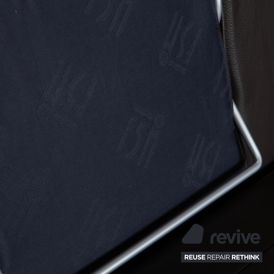 FSM Zweisitzer Leder Sofa Braun Couch manuelle Funktion