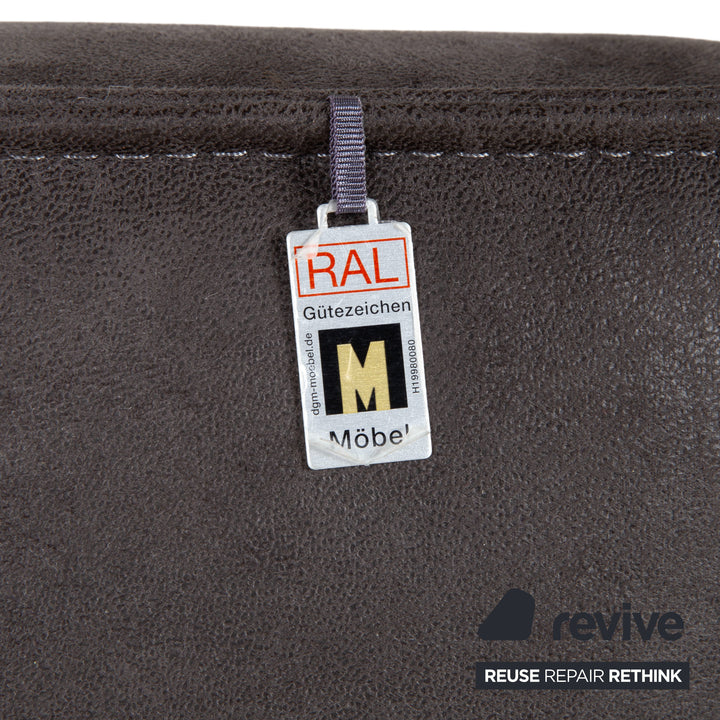 Ensemble de meubles Koinor Etino, tissu, bois, fauteuils, gris, anthracite, ardoise, fonction électrique