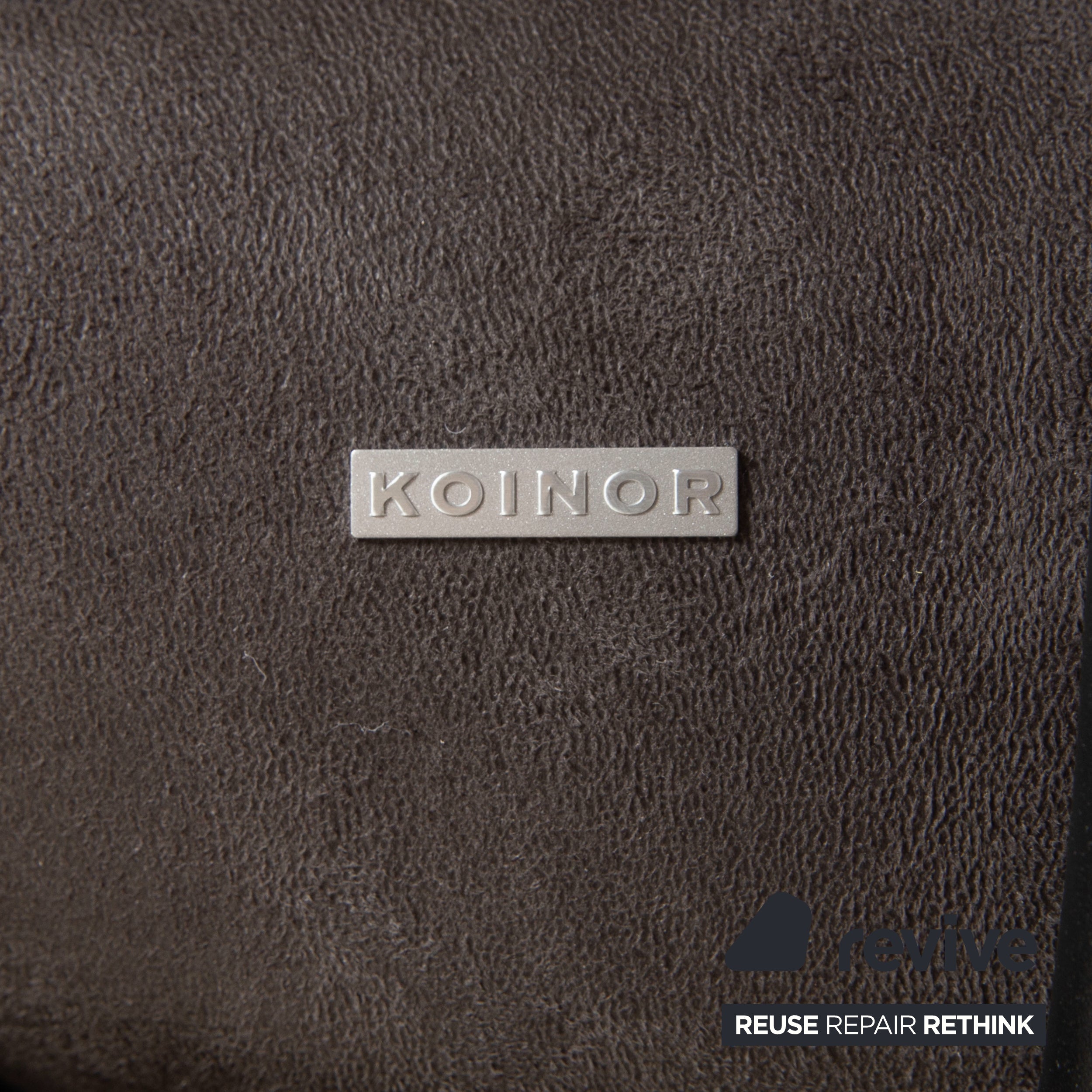 Garnitur Koinor Etino Stoff Holz Sessel Grau Anthrazit Schiefer elektrische Funktion