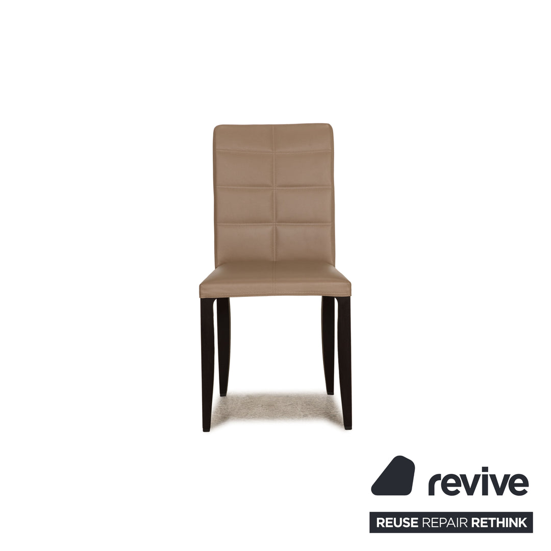 Giorgetti IDRA leather chair beige