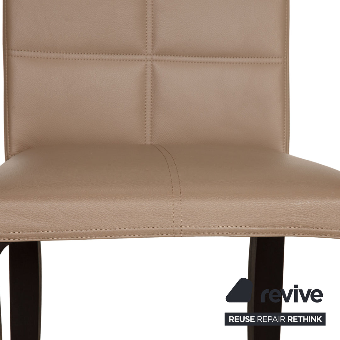 Giorgetti IDRA leather chair beige