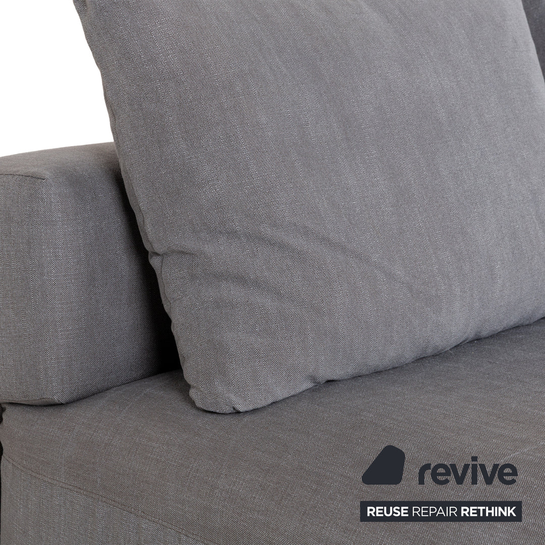 Glow In Fabric Corner Sofa Grey Chaise Longue Right Sofa Couch