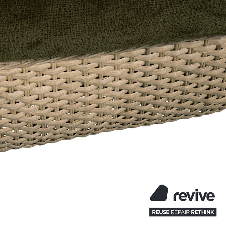 Gubi Basket Stoff Korb Rattan Sessel Grün Olive