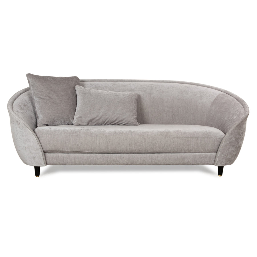 Gubi Reverse Fabric Two Seater Silver Grey Sofa Couch