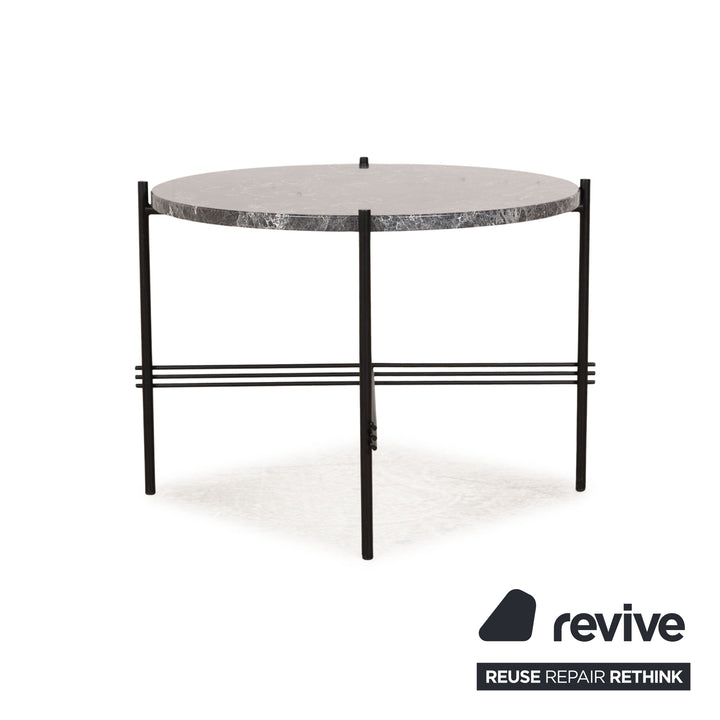 Gubi TS Table coffee table marble black frame black