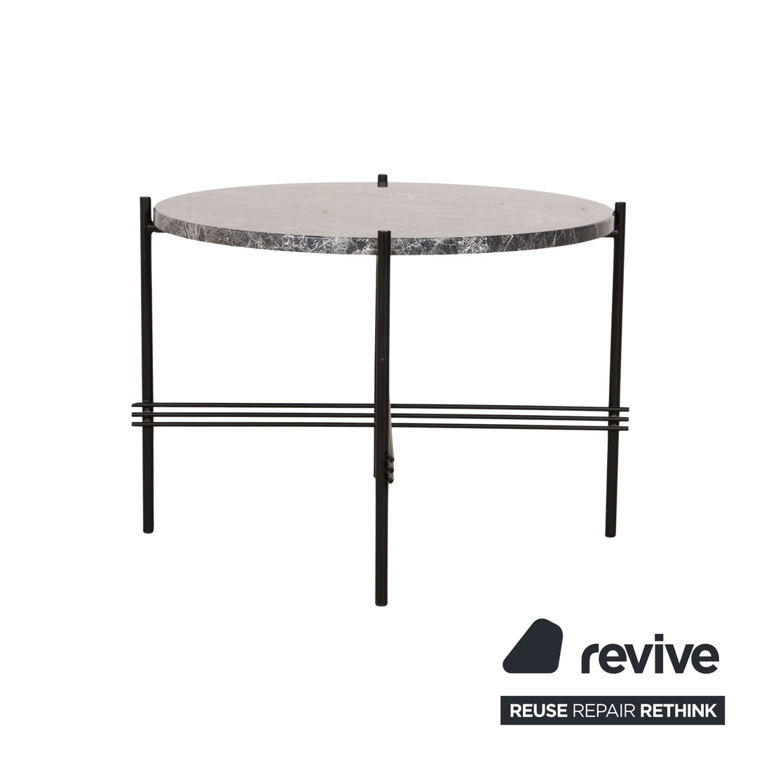 Gubi TS Table coffee table marble black frame black