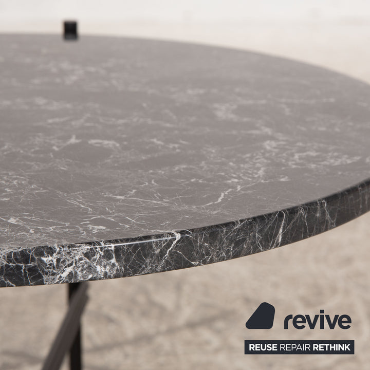 Gubi TS Table coffee table marble black frame black