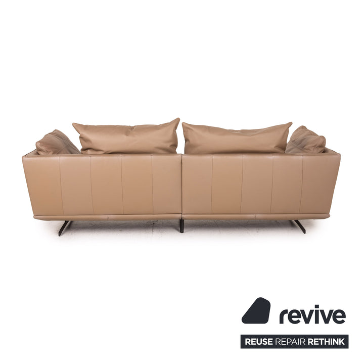 GUTMANN FACTORY leather sofa brown two-seater couch