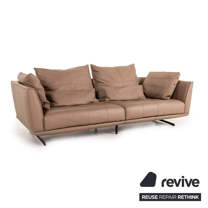 GUTMANN FACTORY leather sofa brown two-seater couch