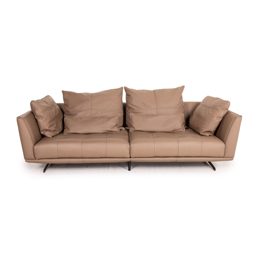 GUTMANN FACTORY leather sofa brown two-seater couch