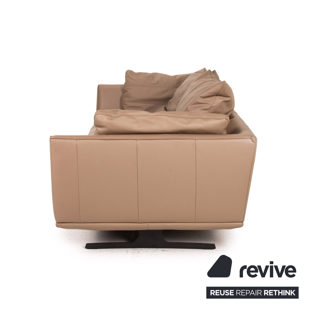 GUTMANN FACTORY leather sofa brown two-seater couch