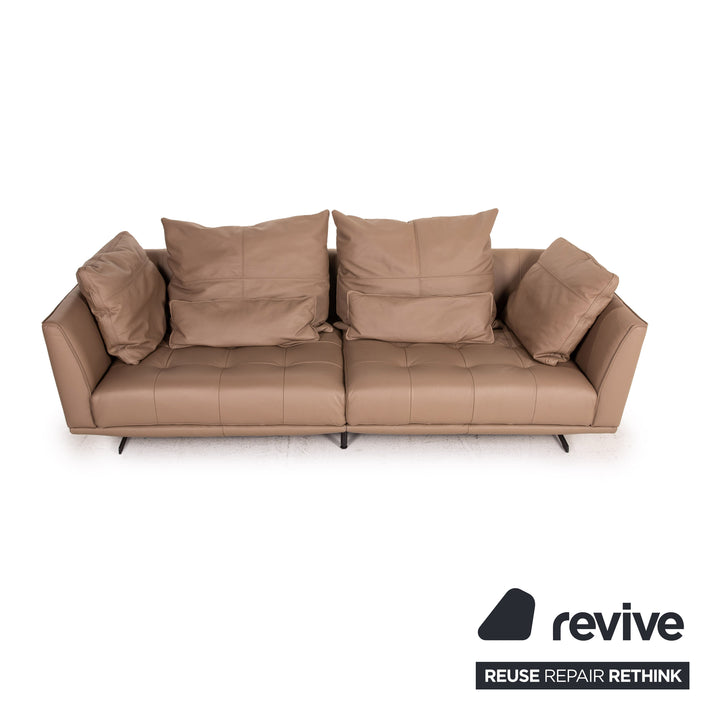 GUTMANN FACTORY leather sofa brown two-seater couch