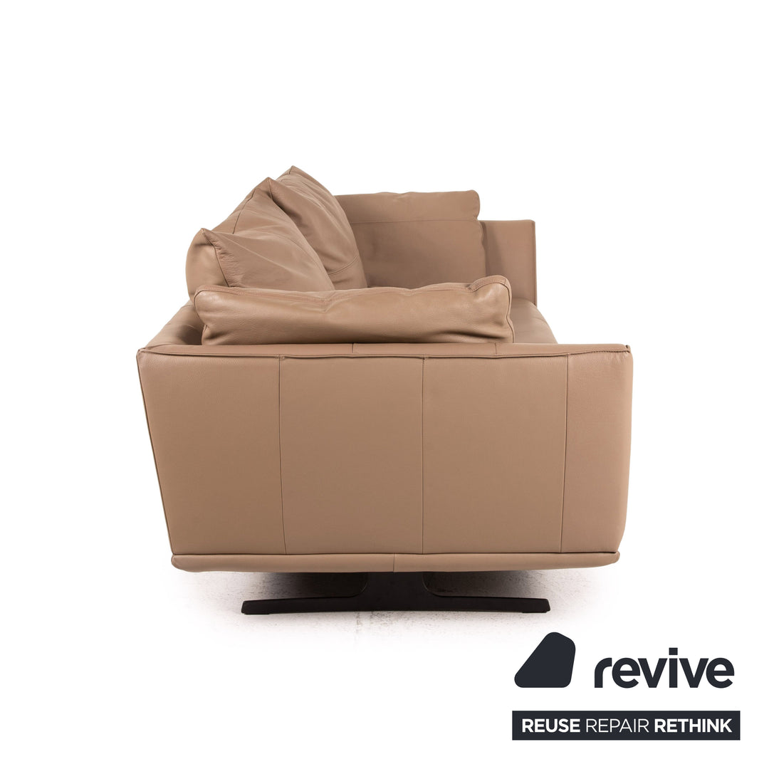GUTMANN FACTORY leather sofa brown two-seater couch