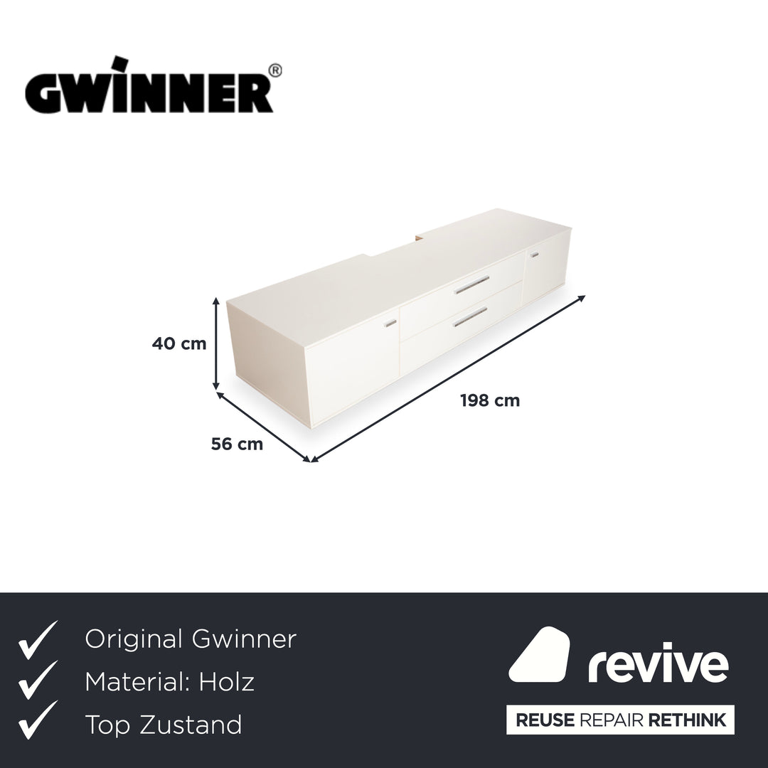 Gwinner MC 906 SV Holz Sideboard Weiß