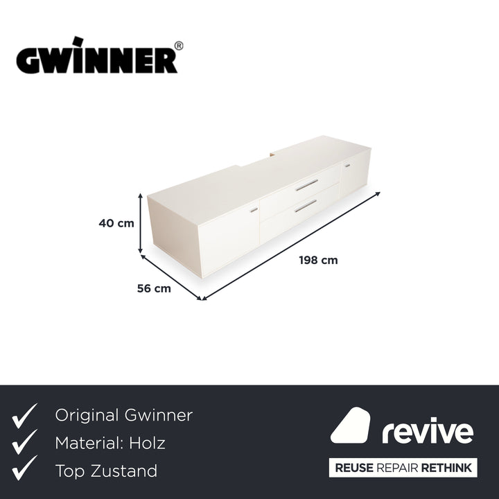 Gwinner MC 906 SV Holz Sideboard Weiß