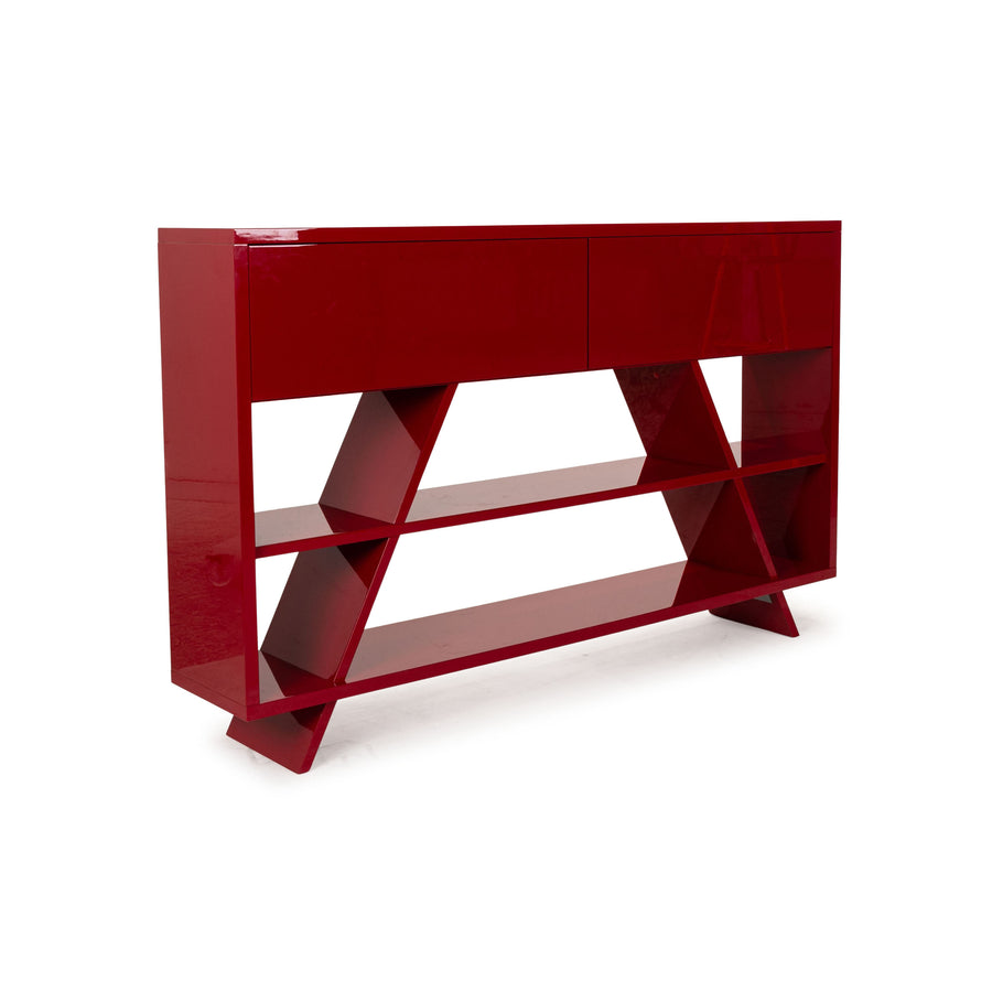 Buffet en bois Habitat rouge